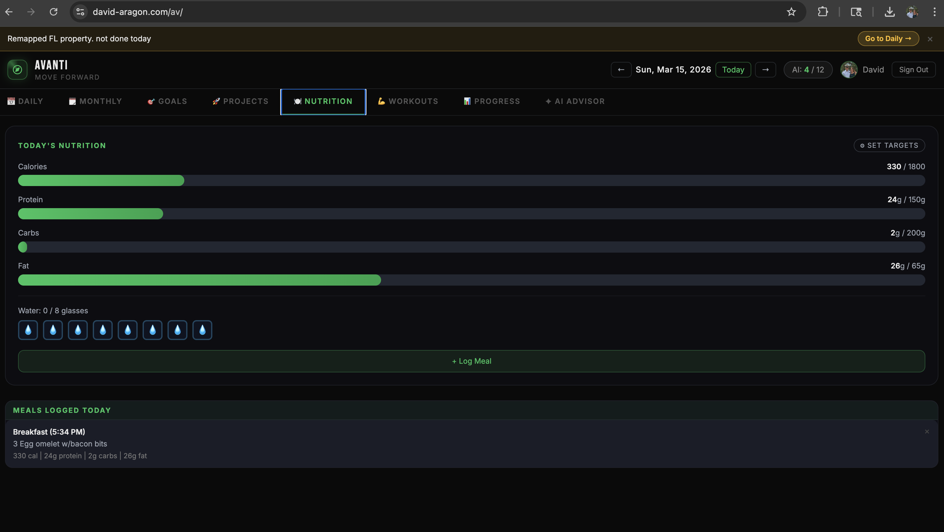 Avanti Daily Planner